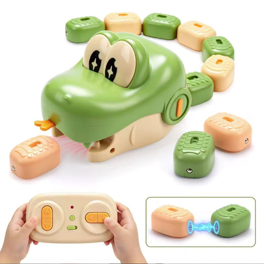 Serpiente RC SnaxToy color verde con mando